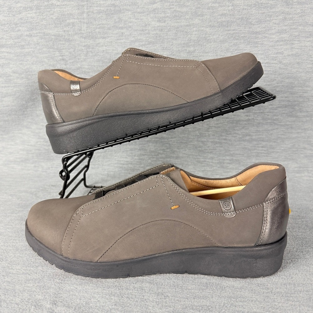 Samuel Hubbard Marin Gore-Lace Shoes Womens 10 M Gray Nubuck Leather Sneakers